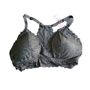 Women's Blake & Co. Lace Triangle Bralette Size 1X Black